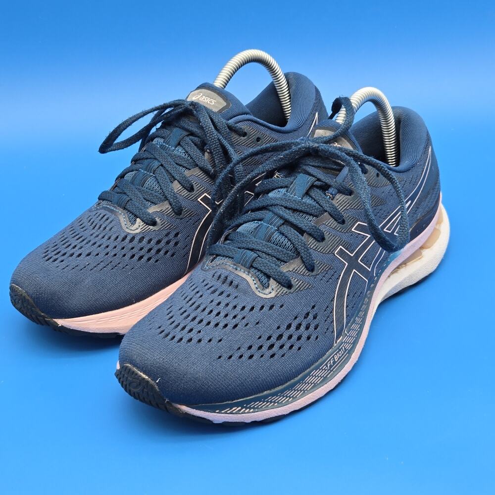 ASICS Gel Kayano 28 Women’s 9 Mako Blue Barely Rose Running Athletic Shoes